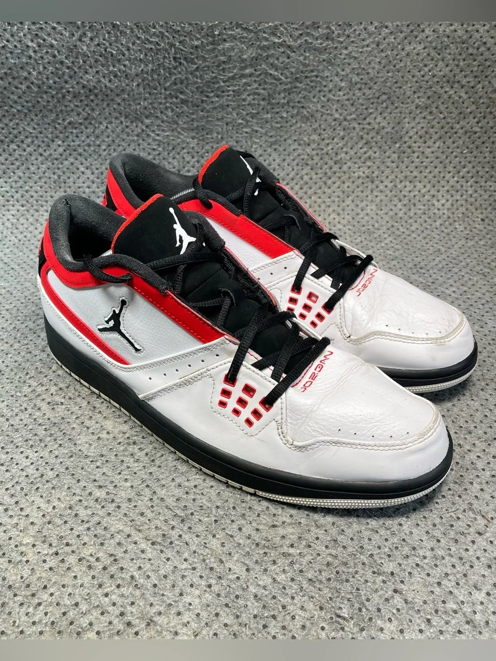 Jordan 1 Flight Low White Leather Shoes Size 12 Men’s